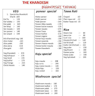 The Khandesh menu 1