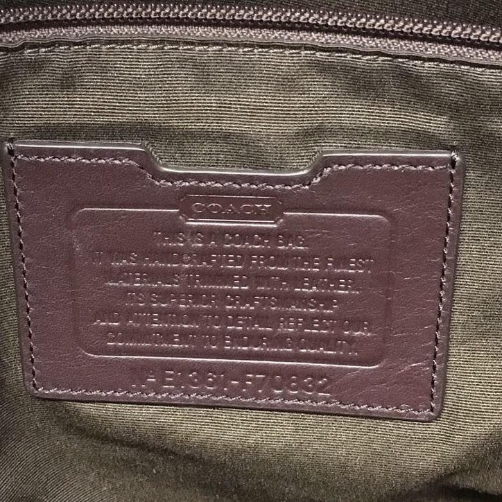 Coach Waxed Canvas Tote