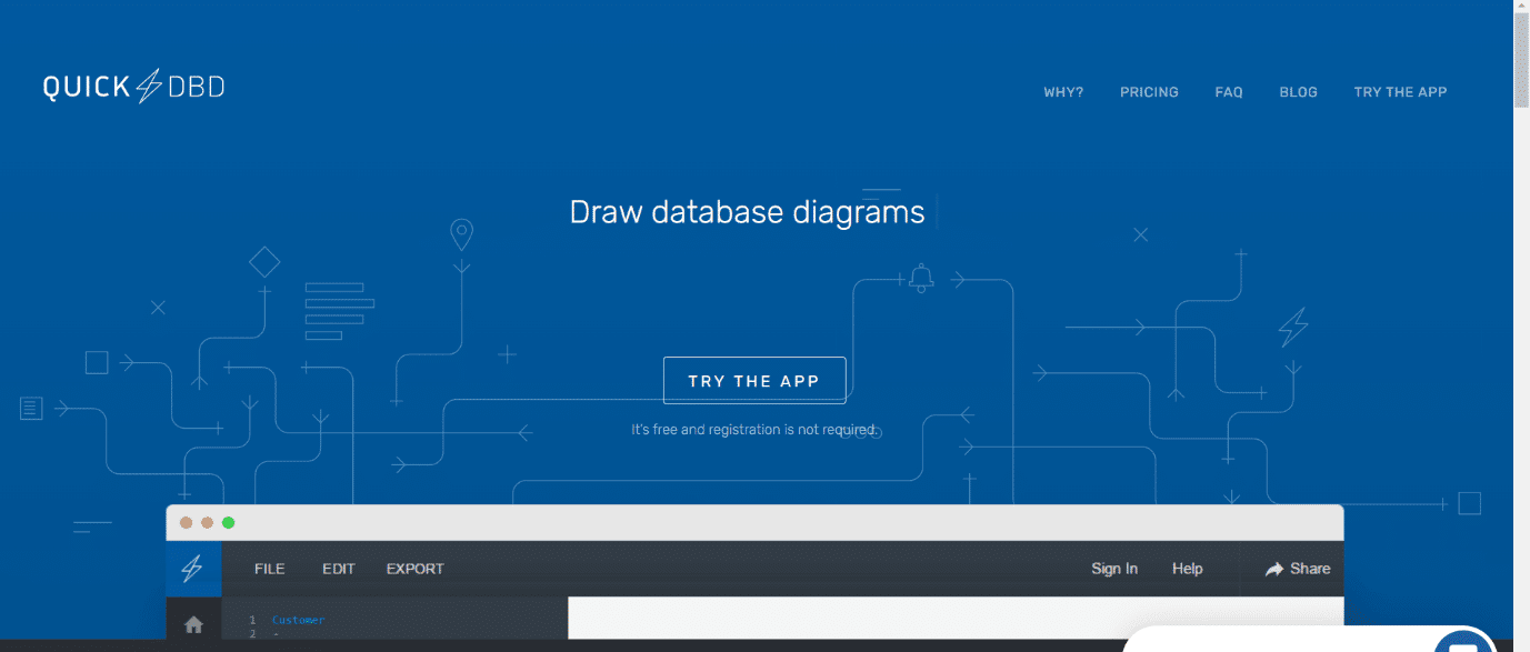 QuickDBD.  19 mejores herramientas de diagrama ER