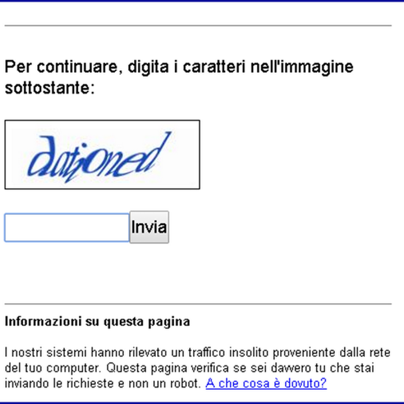 Traffico insolito dalla rete di computer.