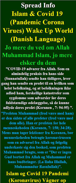 Islam og Covid 19 Danish Language Pandemi Koronavirus Vågner op Verden