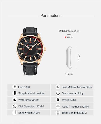 Title 1, Mens Business Watch Belt Large Dial Stylish an...