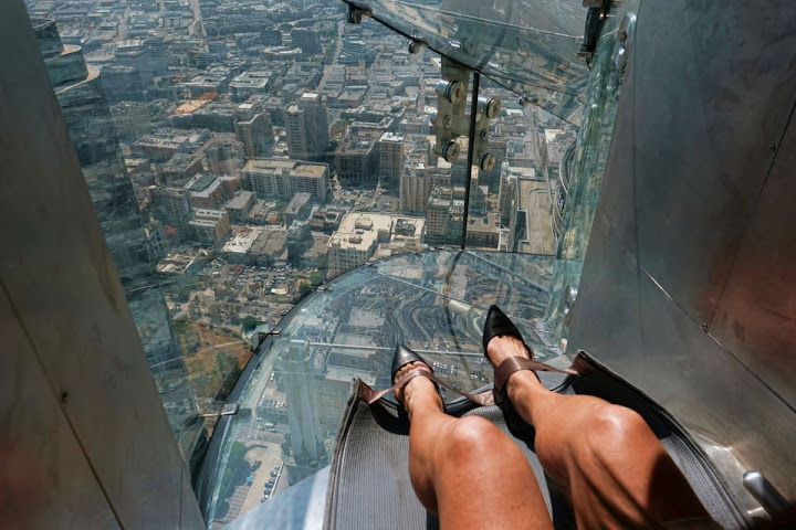 Skyslider, o tobogã nas alturas de Los Angeles