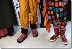 seen backstage ahead of the Marni show during Milan Men's Fashion Week Fall/Winter 2018/19 on January 13, 2018 in Milan, Italy.