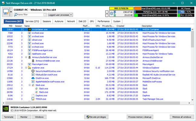 MiTeC Task Manager DeLuxe: ทางเลือกที่ดีกว่า Windows Task Manager