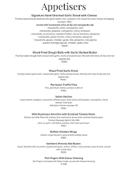 Vivi Italian Bar & Kitchen menu 7