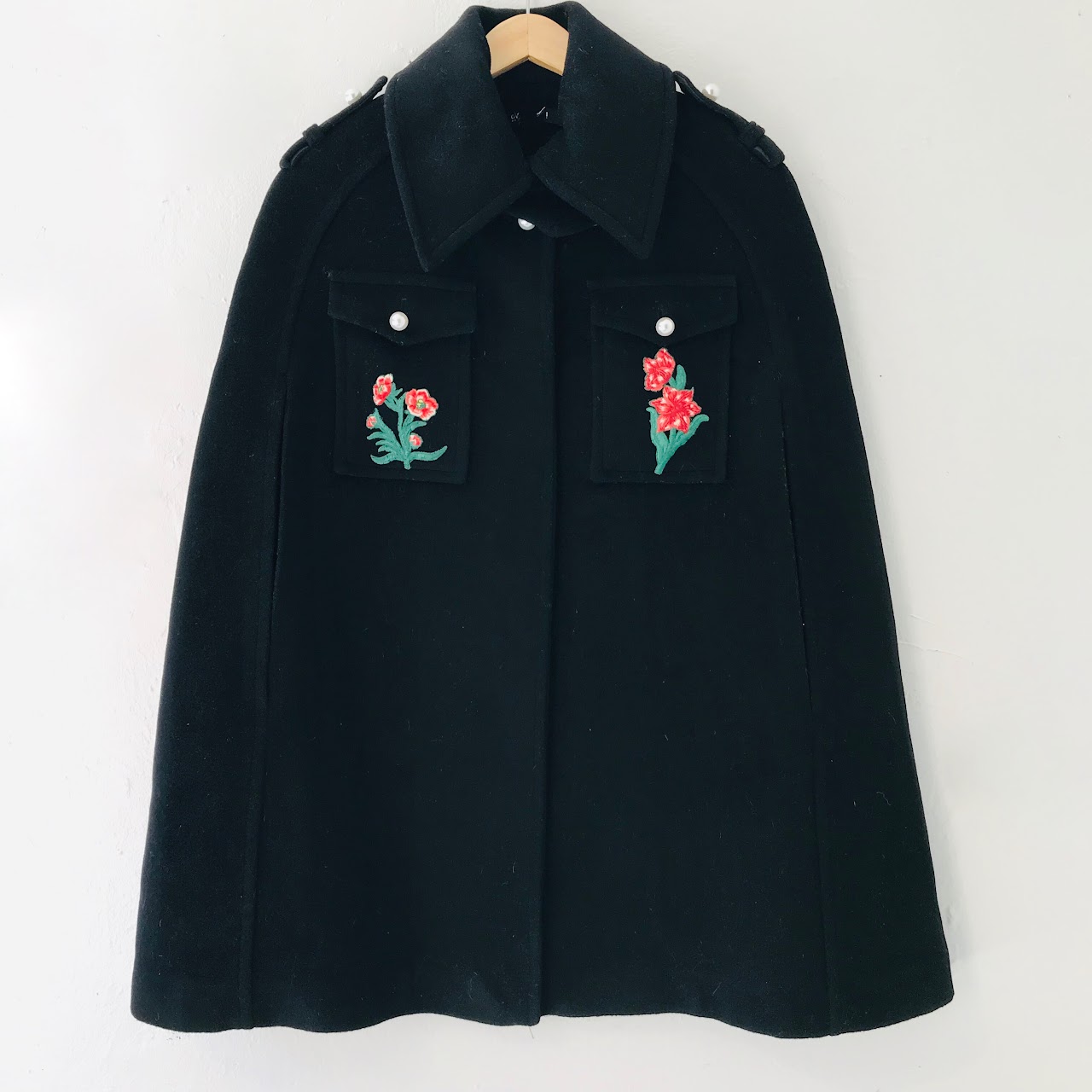 Gucci Embroidered Cape