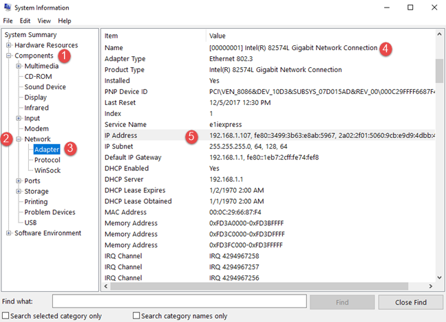 Windows, ที่อยู่ IP, IPv4, IPv6