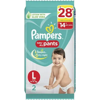 Pampers Diaper Pants, Large - 4 pc