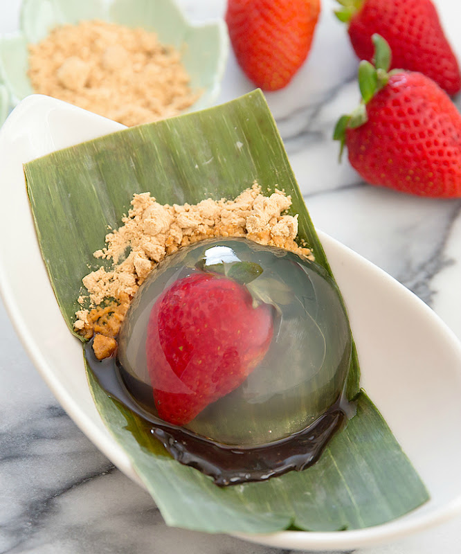 photo of Strawberry Raindrop Cake