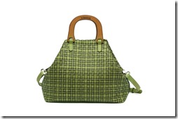 a.testoni ss15 - beach bag in vacchetta intrecciata color celadon - 2