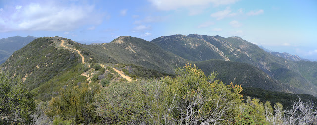 east along the Santa Ynez Mountains