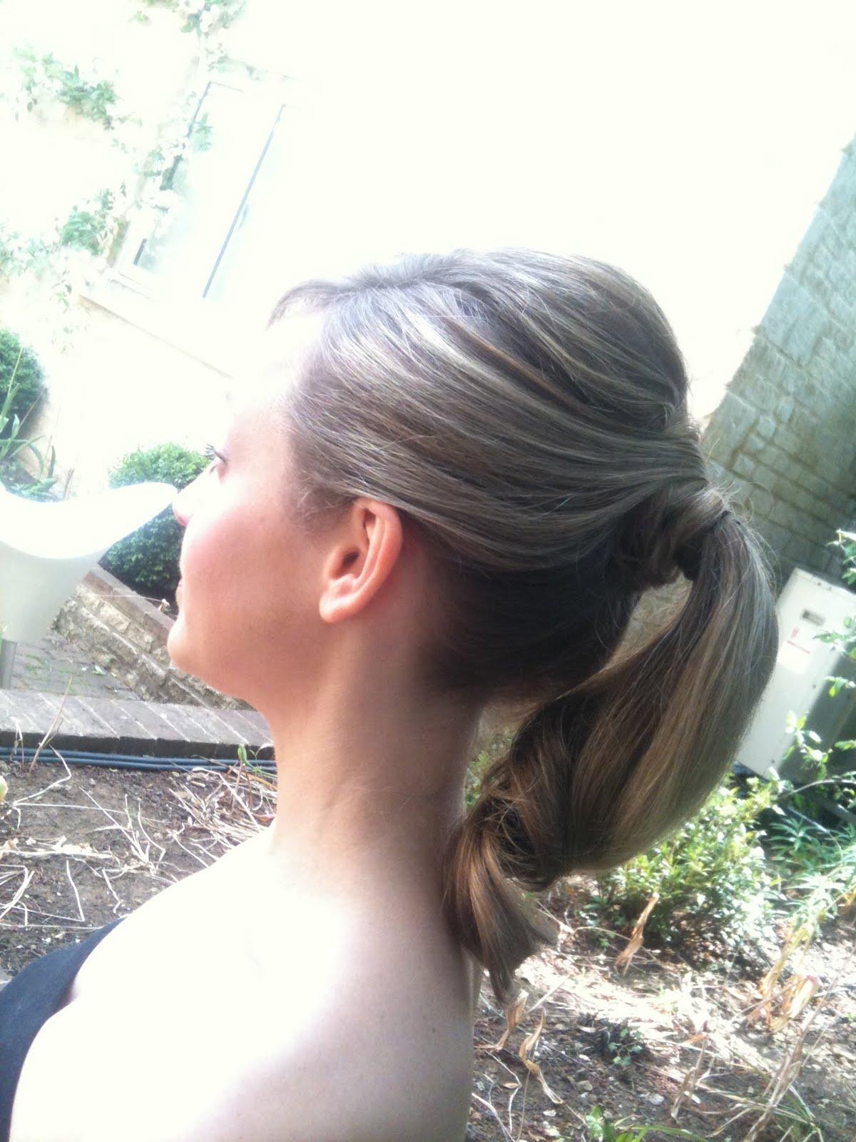 a classical chignon style