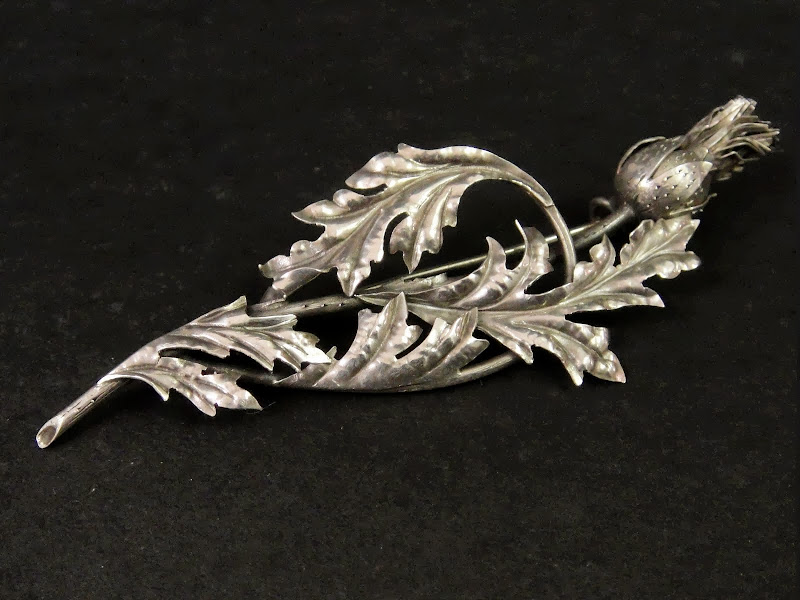 ANTIQUE FRENCH SCHOOL OF NANCY STERLING SILVER ART NOUVEAU BROOCH ...