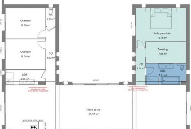  Vente Terrain + Maison - Terrain : 518m² - Maison : 160m² à La Ferté-Alais (91590) 