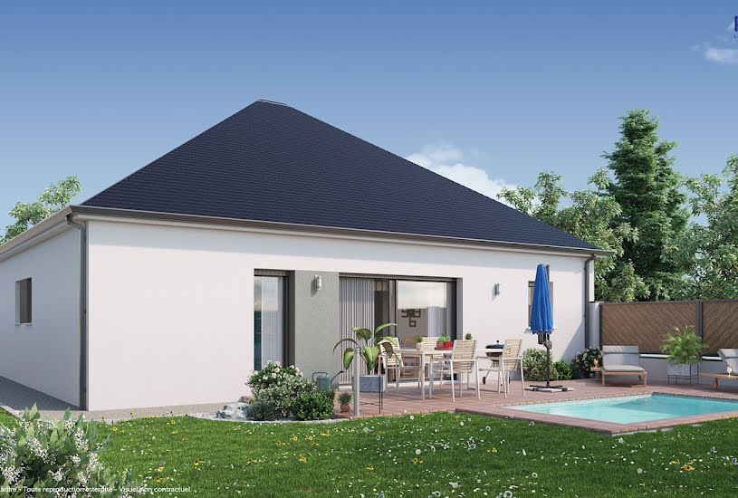  Vente Terrain + Maison - Terrain : 343m² - Maison : 90m² à Romagné (35133) 