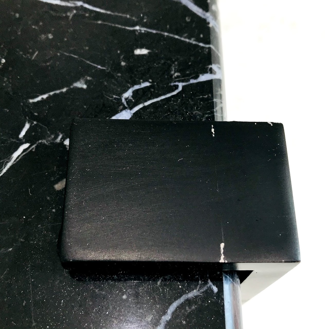 Black Marble Top Side Table #3