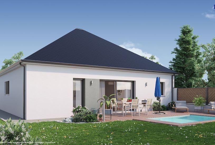  Vente Terrain + Maison - Terrain : 381m² - Maison : 106m² à Druye (37190) 