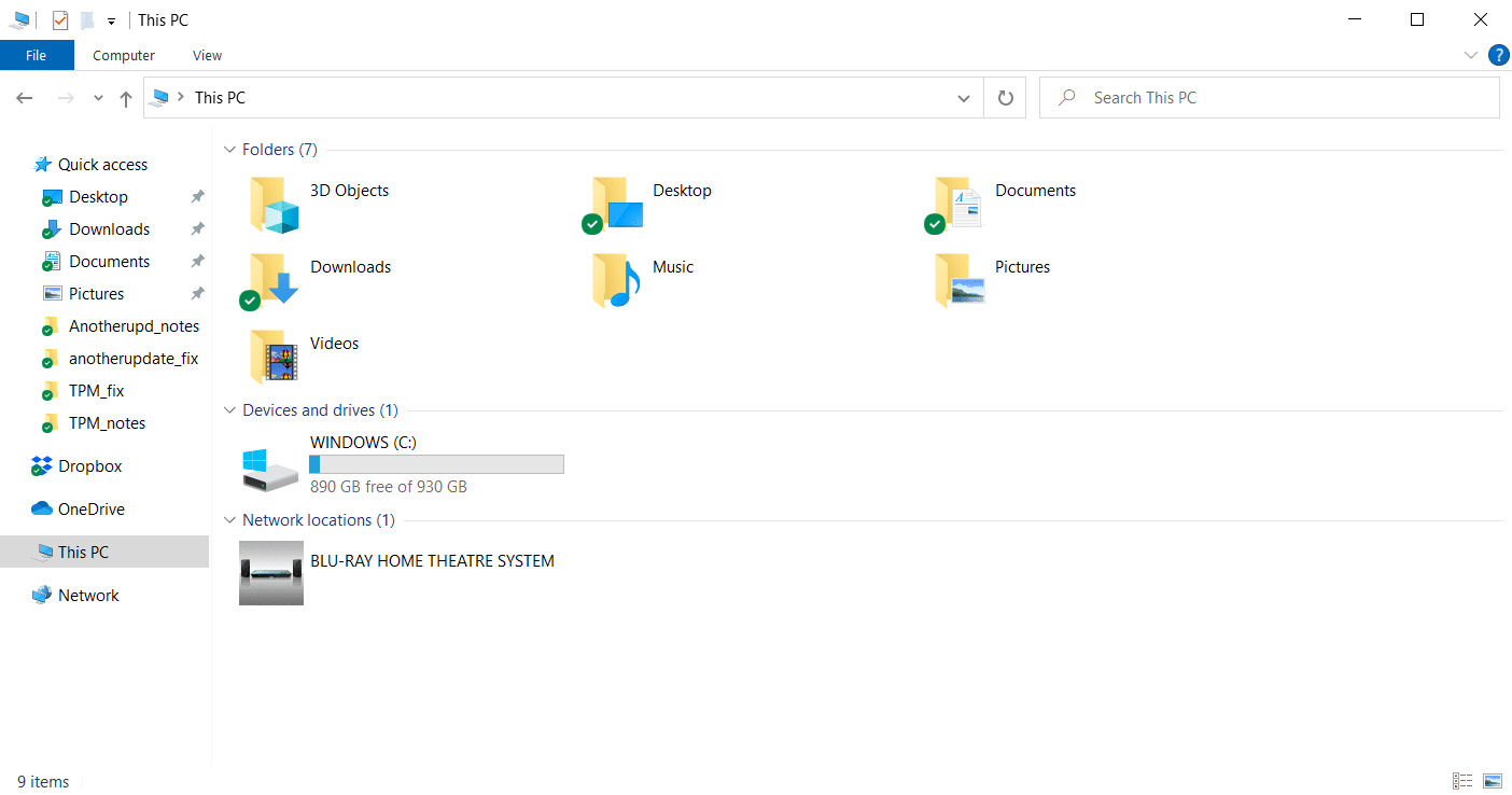 파일 탐색기 창