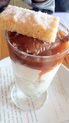 Clyde Common dessert parfait, coconut tapioca, coffee caramel, cream