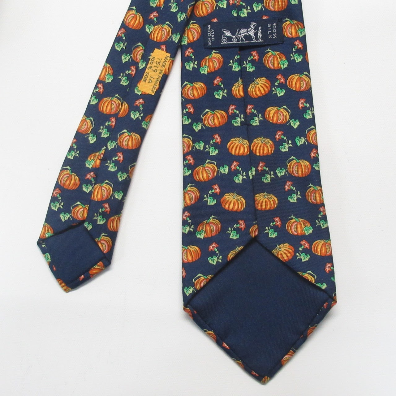 Hermès Pumpkin Tie Pair