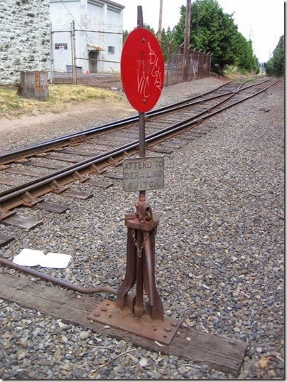 IMG_7659 Switchstand on the Oregon Pacific at Golf Junction in Sellwood, Oregon on July 15, 2007