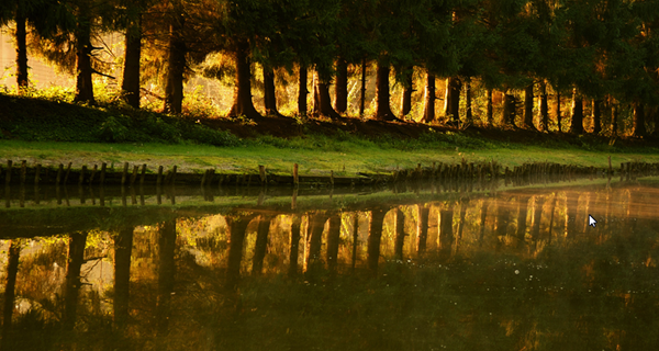 river sunset