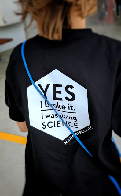 YES I broke it. I was doing science (Nanogirl t-shirt)