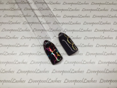 liverpoollashes liverpool lashes playing with foils cnd shellac 