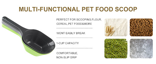 Title 1, Pet Food Scoop 1 Cup Capacity with 1/2 Cup and ...