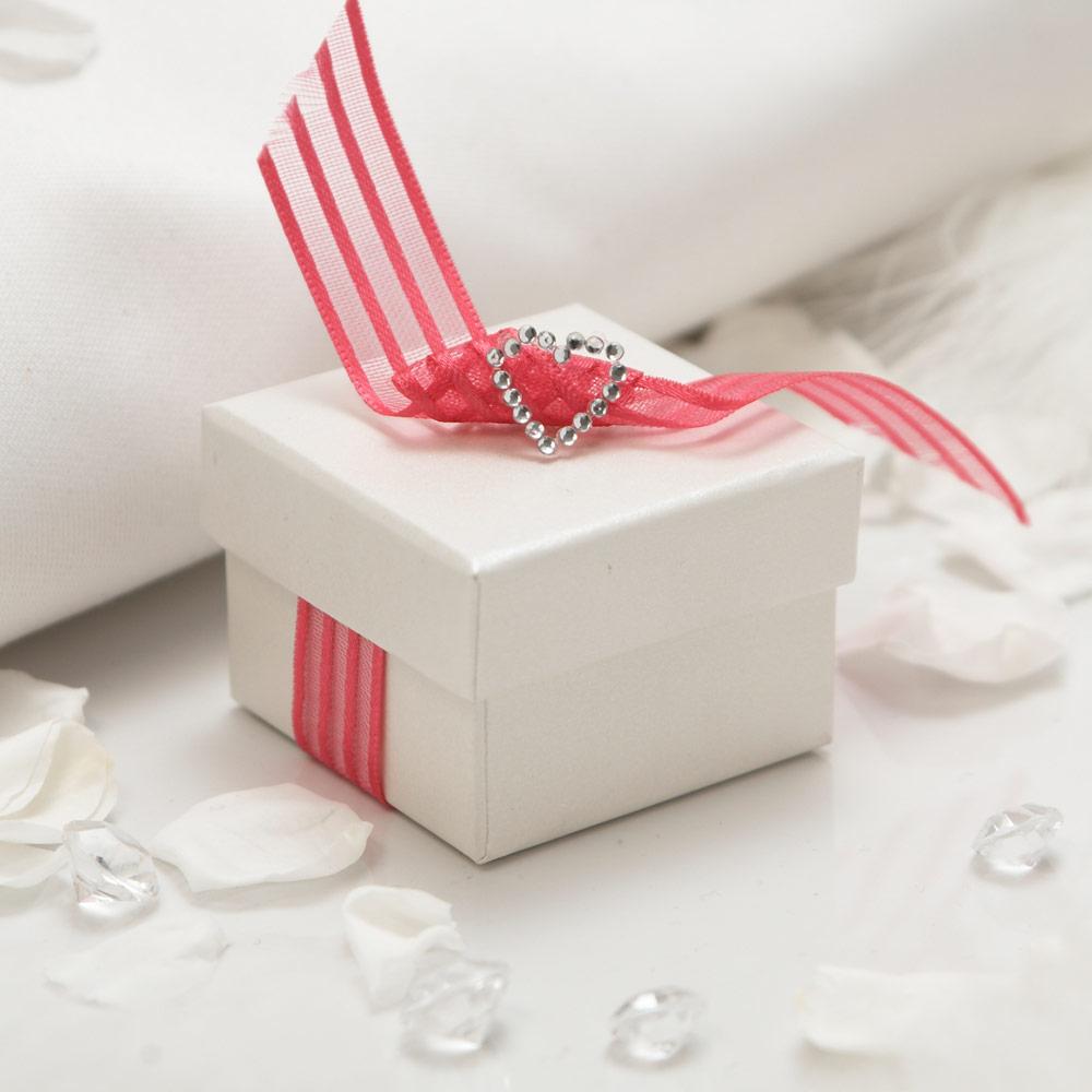 Pearlised Wedding Favour Boxes