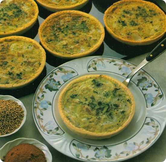 quiches di cipolla e formaggio