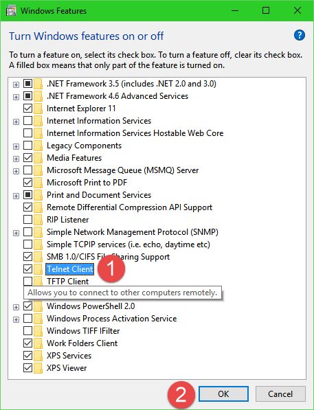 Client Telnet, installer, démarrer, commandes, se connecter, serveur, se déconnecter, Windows