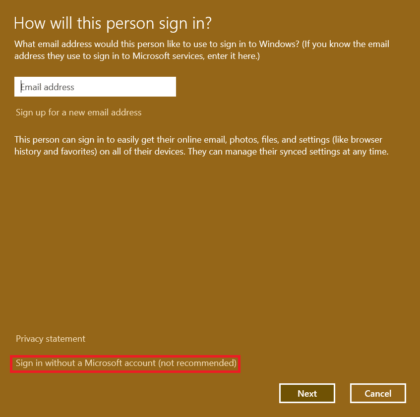 เพิ่มหน้าต่างผู้ใช้  วิธีสร้างบัญชีท้องถิ่นใน Windows 11