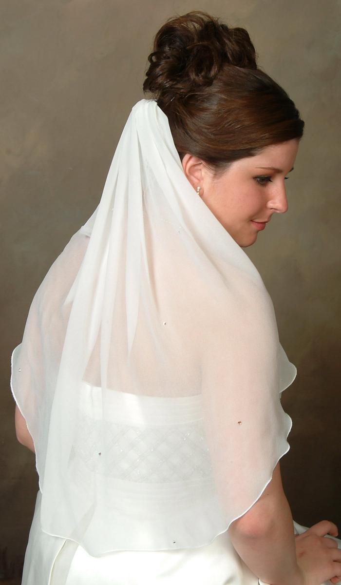 silk bridal veil