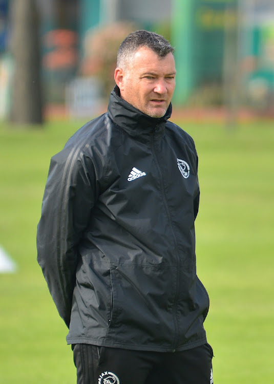 Calvin Marlin (Interim Head Coach) during the Ajax Cape Town training session at Ikamva on August 06, 2020 in Cape Town, South Africa.