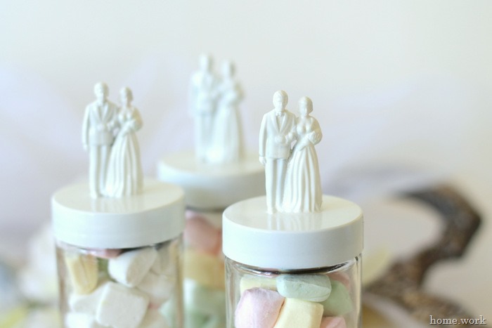 Painted Bride & Groom Wedding Favors - homework - carolynshomework (1)