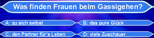 Was finden Frauen beim Gassigehen?