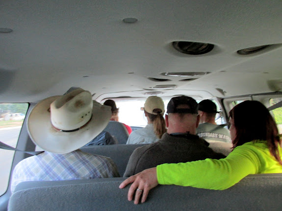 Shuttle van to Mineral Bottom