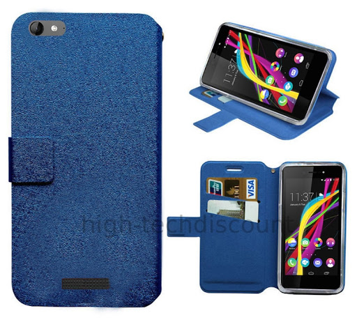 Housse etui coque pochette portefeuille pour Wiko Highway Star 4G + film ecran - Photo 3 sur 6