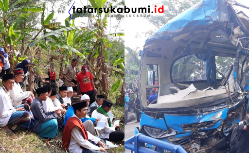 
Doa Bersama di Lokasi Kecelakaan Bus Maut Cikidang - Sukabumi
