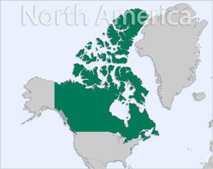 Canada location map