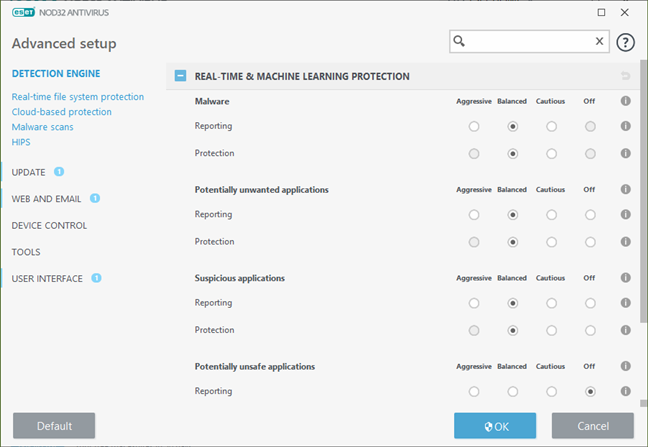 ESET NOD32アンチウイルス：リアルタイムおよび機械学習の保護