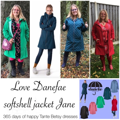 Røg Poesi pie 365 days of happy Tante Betsy dresses: Love Danefae softshell jacket Jane