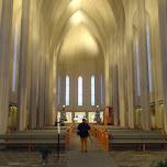 inside the Hallgrímskirkja in Reykjavik, Iceland 