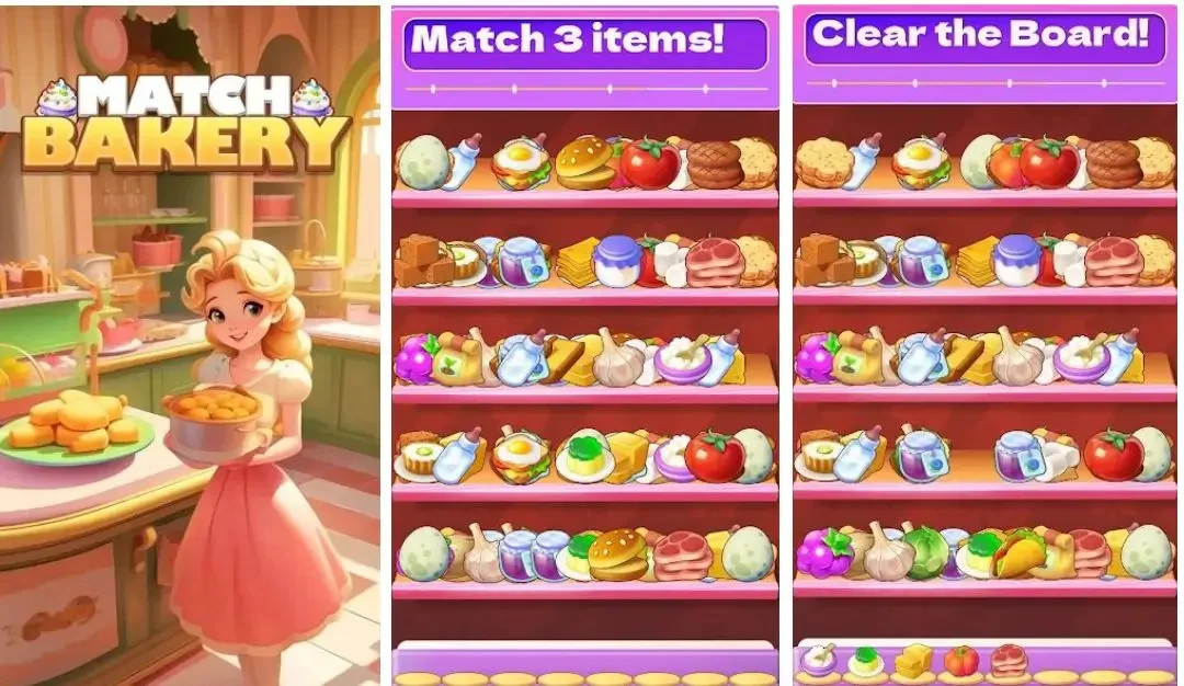 Match Bakery app screenshots