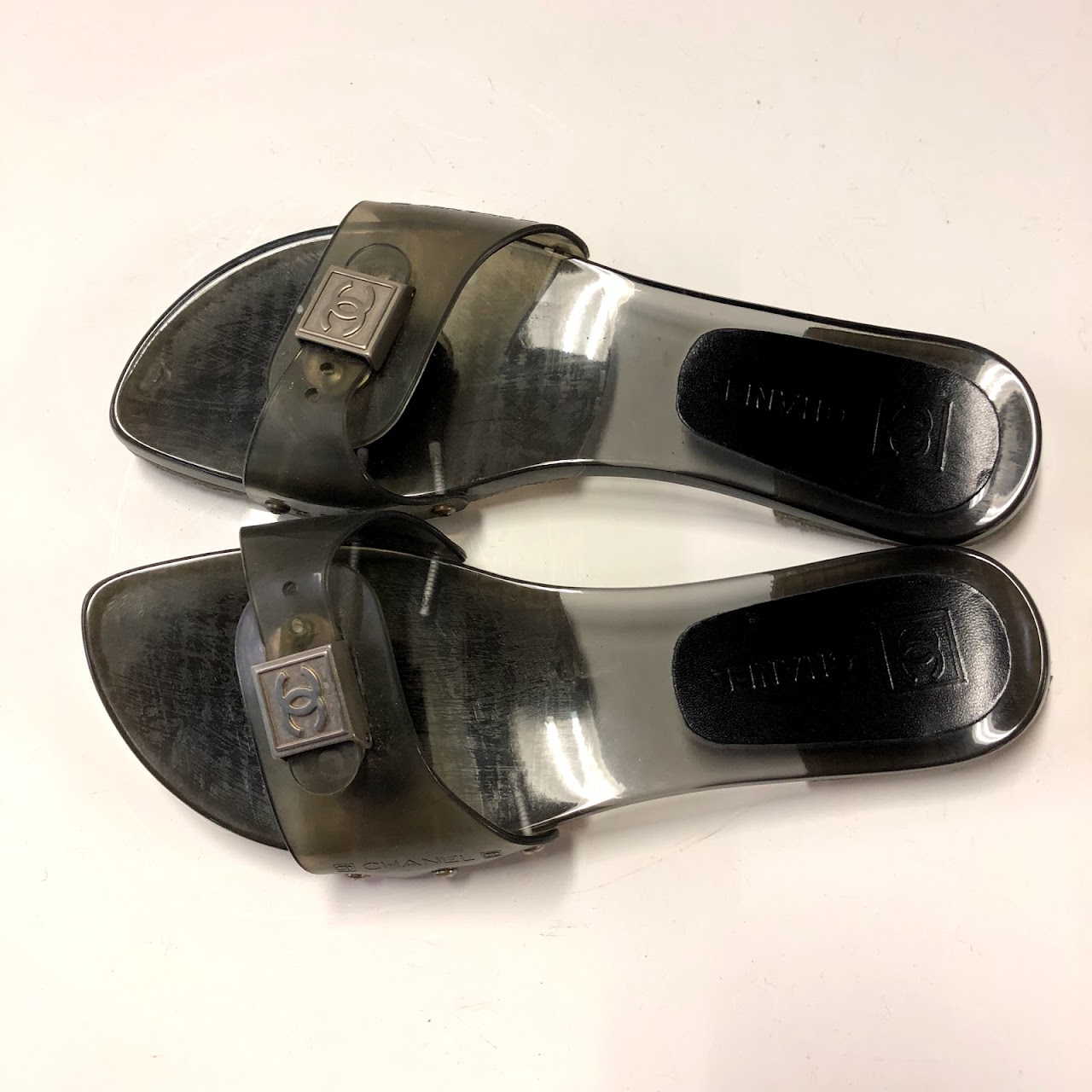 Chanel Jelly Slides