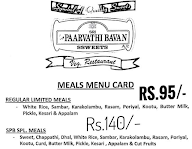 Parvathi Bavan Sweets menu 3