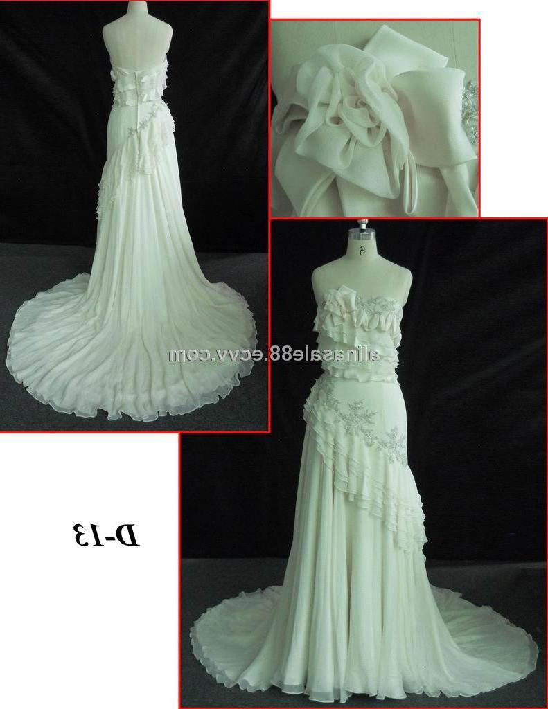 SILK CHIFFON WEDDING DRESS D13