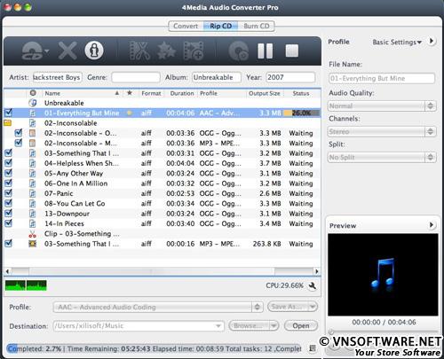 4Media Audio Converter Pro for Mac